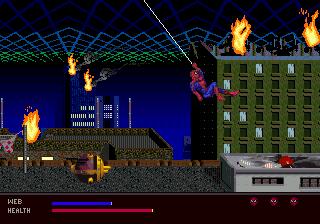 Spiderman Web of Fire screenshot 3 for Sega 32X